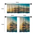 thumbnail image 4 of LALILO Kitchen Curtains and Valances Set of 3 36" Lake Japan Window Treatment Tiers for Window Decor, 4 of 5