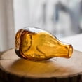 thumbnail image 4 of Amber Handblown Glass Bottle, 4 of 10