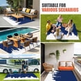 thumbnail image 4 of Abstract Navy Blue Outdoor Rug for Patio/Deck/Porch, Non-Slip Large Area Rug 5 x 7 Ft, Modern Minimalist Graffiti Artwork Indoor Outdoor Rugs Washable Area Rugs, Reversible Camping Rug Carpet Runner, 4 of 8