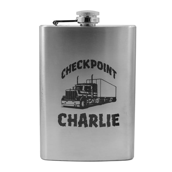 8oz Checkpoint Charlie Flask L1