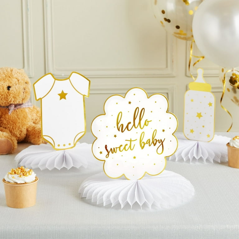 Sweet Baby Honeycomb Table Centerpieces, Gender Neutral Baby
