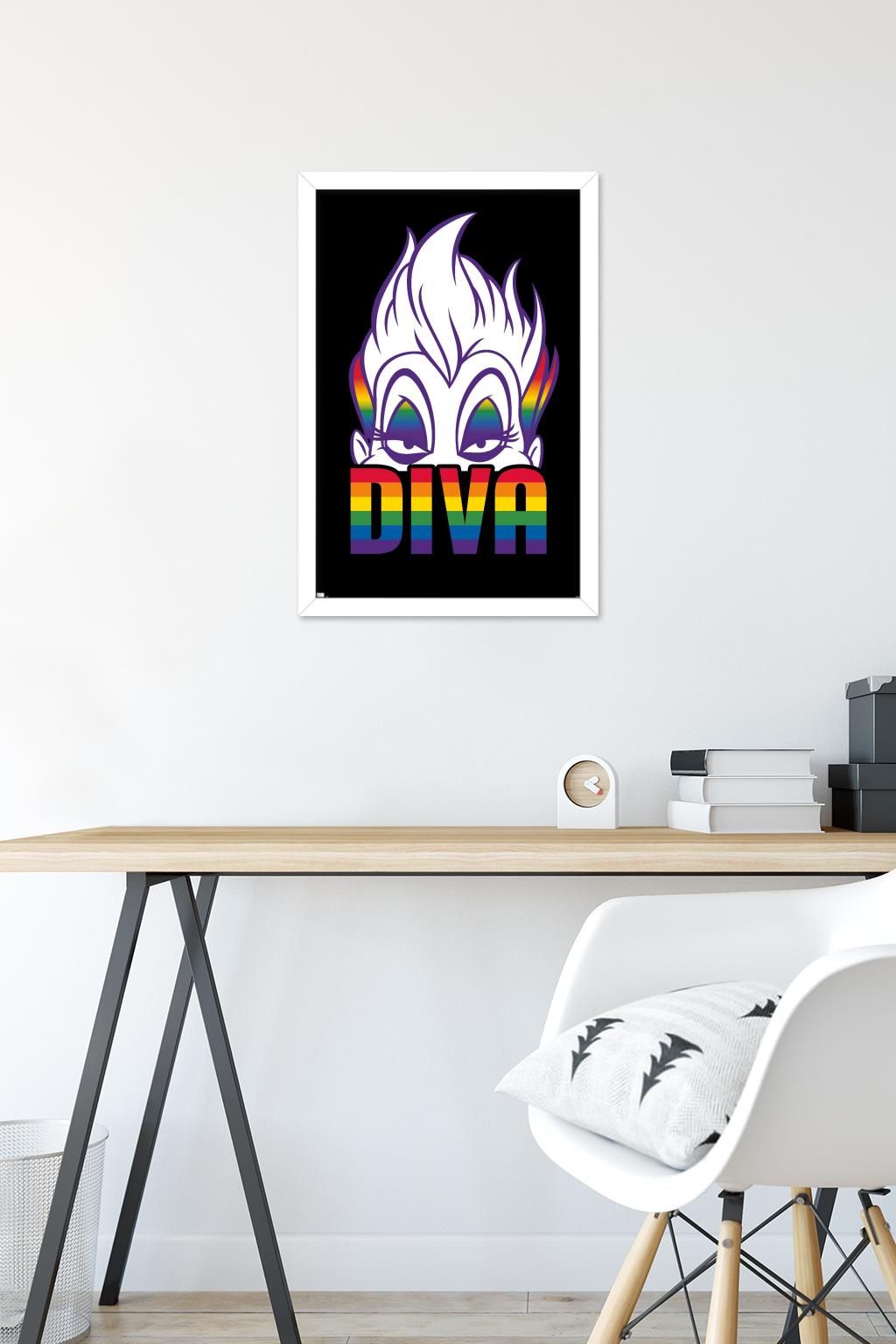Disney - Ursula - Diva Wall Poster, 14.725" x 22.375" Framed