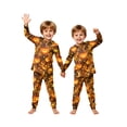 thumbnail image 6 of Halloween Family Pajamas Set Long Sleeve Crew Neck, Soft Matching Halloween Pajamas with Top Hat Pumpkin Print, Vintage Family Halloween Pajama Set for Party, 6 of 6