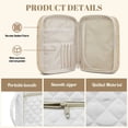 thumbnail image 6 of Xixirimido Quilted Bible Cover Bible Case for Women, Large Bible Carrying Case with Handle, Bible Study Supplies & Christian Gift for Men, Elk Bone, 6 of 7