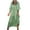 Mint Green dresses, variant on Summer Saving Wycnly Dresses for Women 2024 Plus Size Fashion Puff Sleeve Flowy Ruffle Swing Tunic Maxi Dresses Geometric Print Elbow-Length V-Neck Long Formal Dresses for Women Wine XXXL