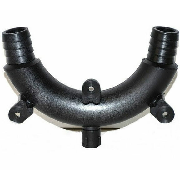 Rule Model 261 Vented Loop Fitting For 1-1/8" Inch Bilge Pump Hose - Black