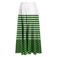 thumbnail image 4 of ameIAEA Women A-Line High Waist Midi Skirt Color Block Ruffle Flowy Skirts 2024 Fall Trendy Skirt, 4 of 6