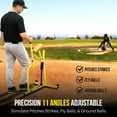 thumbnail image 2 of Dual-Wheel Baseball and Softball Pitching Machine with 11 Adjustable Angles and 4 Speed Settings, 2 of 6