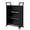 Black, variant on Garvee 3-Tier Rolling Book Cart on Wheels, V-Shaped Storage Bookshelf with Side Hooks for Library, School, Home, Black