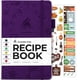 thumbnail image 1 of Libro de recetas Clever Fox: ¡Haz tu propio libro de recetas y organizador de notas de cocina en blanco, diario de cocina para escribir recetas, tapa dura A5, guarda 60 recetas - Morado. (70 character, 1 of 3