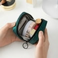 thumbnail image 5 of Outdoor Portable Wallet Storage Bag Cosmetic Pouch Travel Clutch Bag For Money Rhombic Lattice For Credit Card Coin Purse Lipstick Bag Cosmetic Bag Makeup Storage Bag GREEN L, 5 of 8