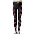 thumbnail image 3 of MKLEKYY Leggings de yoga de cintura alta con estampado floral para mujer, leggings de realce para fitness y entrenamiento 3, 3 of 4