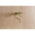 thumbnail image 3 of Kingston Brass KS1217WLL Wilshire Double-Handle Wall Mount Bathroom Faucet, Brushed Brass, 3 of 7