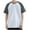 Gray, variant on Chiccall Mens Casual Colorblock T Shirts Short Raglan sleeve Crew Neck Shirts Stylish Summer Beach Tee Tops