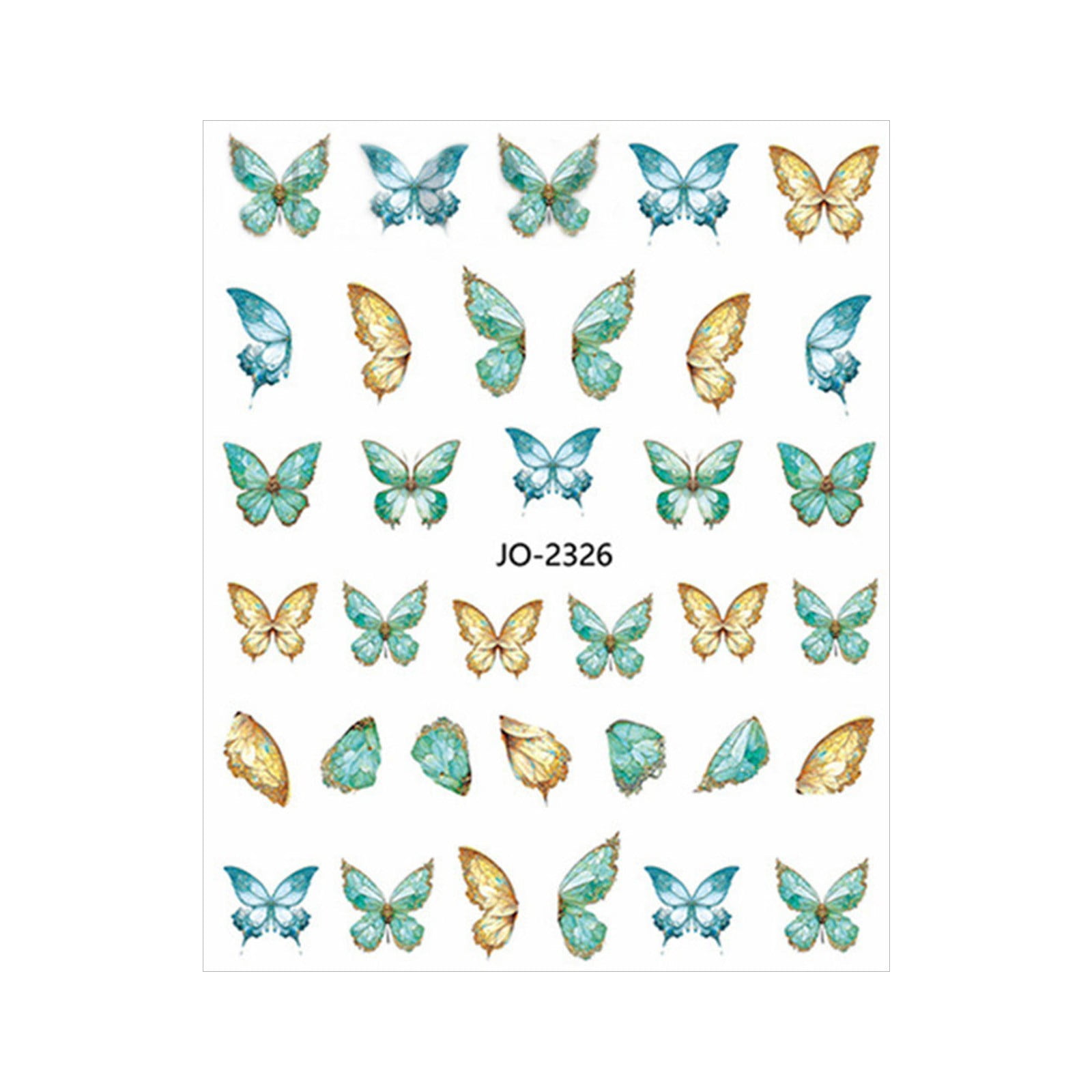 Chaolei Flower Nail Stickers Nail Enhancement Sticker Watercolor Pearl