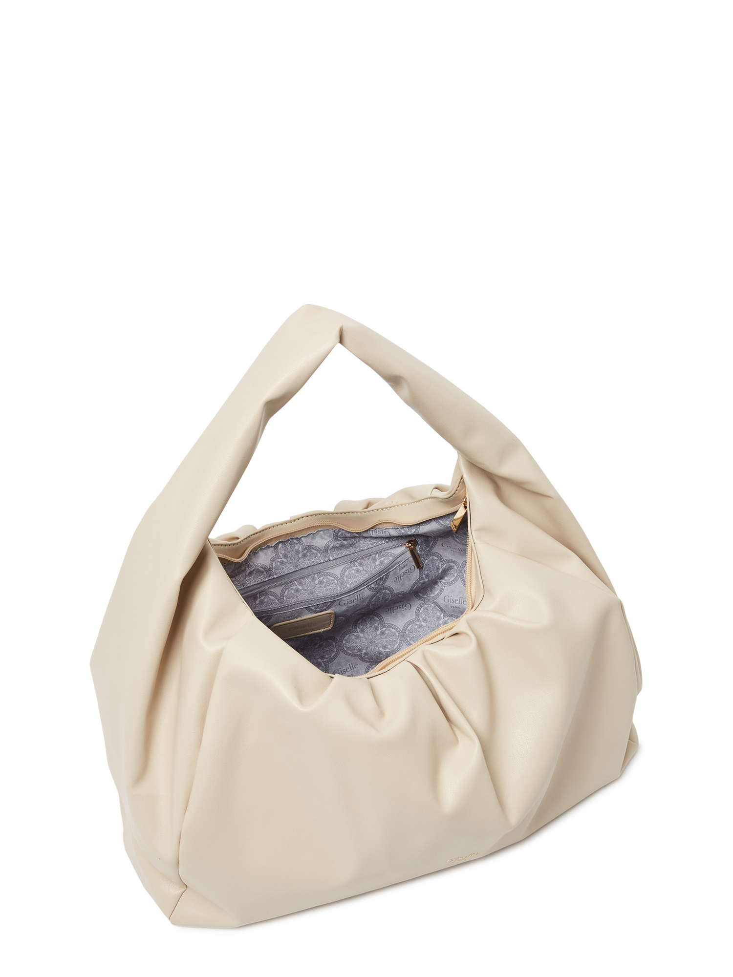 Giselle Paris Women's Adele Vegan Leather Ruched Shoulder Bag - image 5 of 5