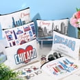 thumbnail image 3 of Set de 6 bolsas de cosméticos Landical Chicago para recuerdos de 22 x 15 cm y 6 llaveros, 3 of 7