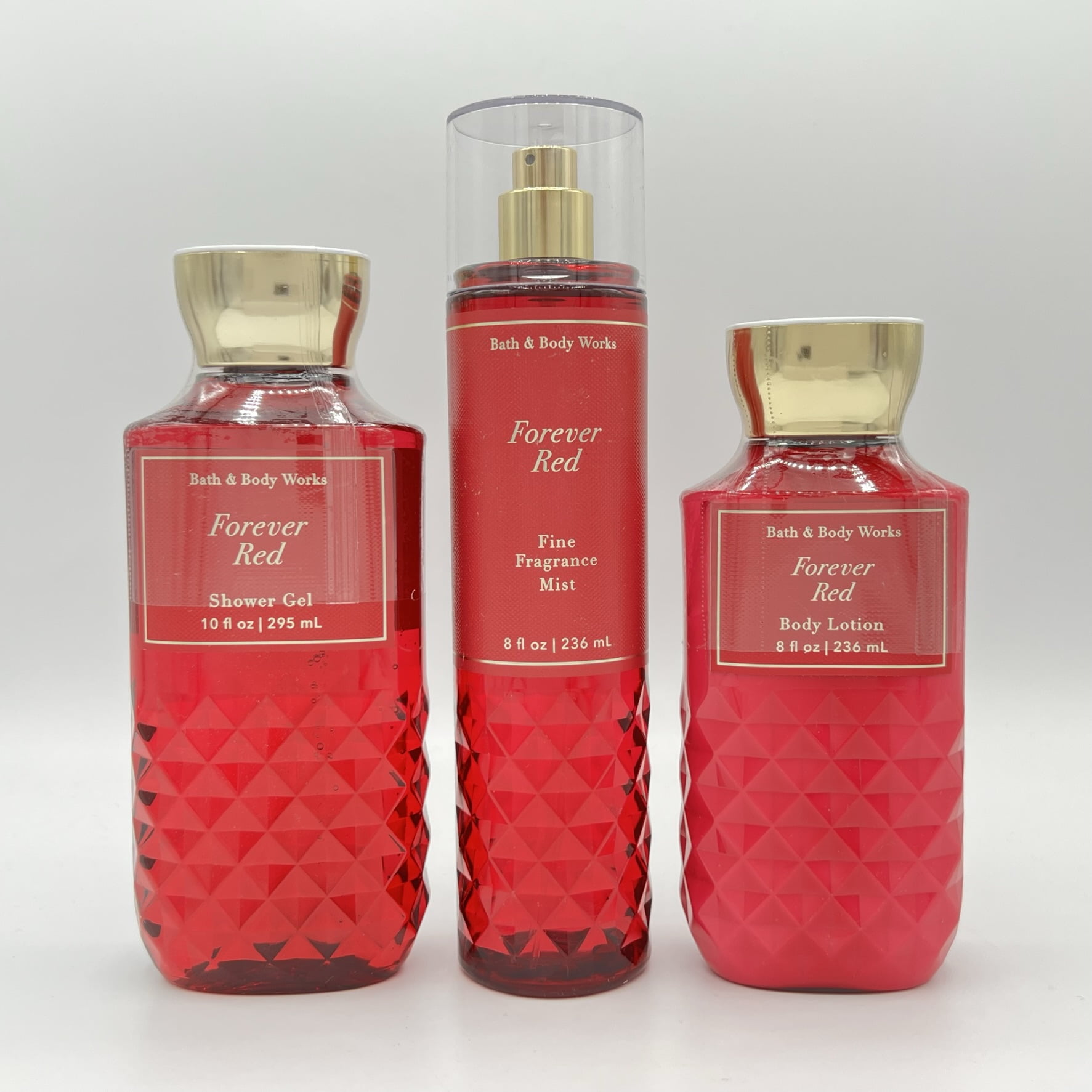 Bath & Body Works Forever Red Fine Mist, Shower Gel, and Body Lotion 3