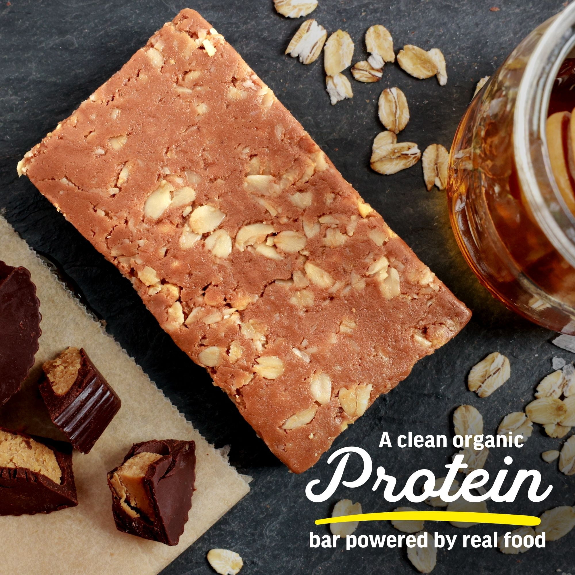 Kate’s Real Food Organic Granola Peanut Butter Cup Nut All Natural Energy Bars - Non GMO, Soy Free, Whole Grain, and Made with Gluten Free Oats - 12 count