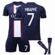 thumbnail image 1 of Mbappe Kids Football Kits Football Shirt Training Suit 22/23 Home Adult Kids Newest Football Jerseys, 1 of 2