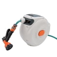 thumbnail image 1 of Retractable Garden Hose Reel, High Pressure Sprayer, Automatic System Heavy Duty Automatic Hose Reel Wall Mount, 1 of 6