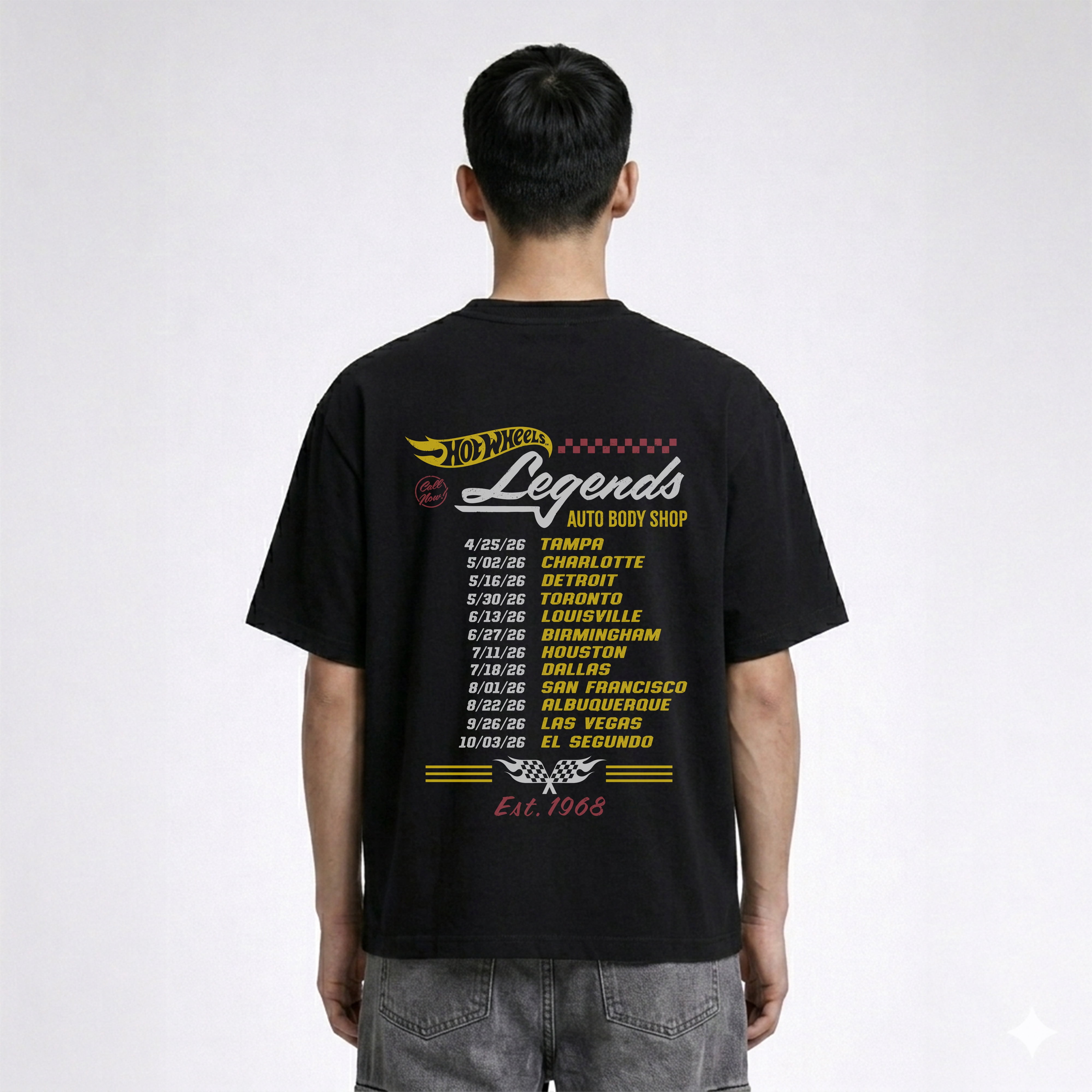 新品未開封 HotWheels コンベンション スペシャルセット　TシャツL Hot Wheels Legends Tour 2026 Men's & Big Men's Graphic T-Shirt