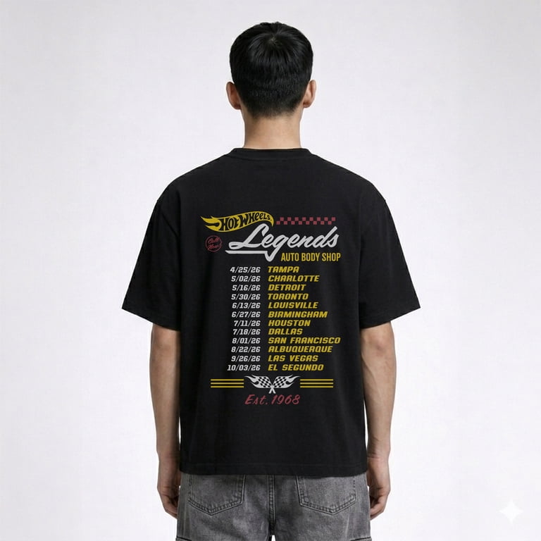 Hot Wheels Legends Tour 2026 Men's & Big Men's Graphic T-Shirt