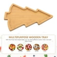 thumbnail image 3 of Tineasur Wood Christmas Tree Plate Khaki with Creative Design for Daily Snack and Nut Serving, 3 of 8