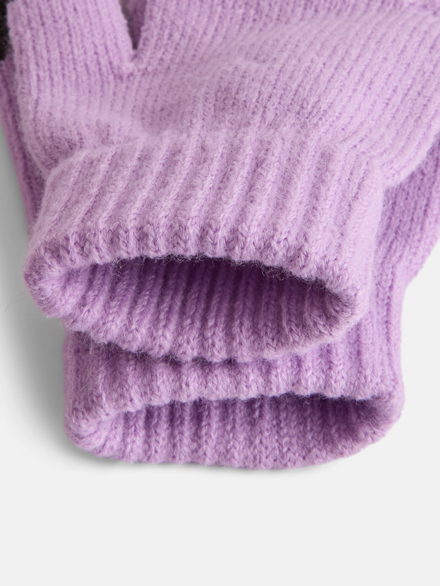 Justice Girls Velvet Sequin Hat and Glove Set, Purple