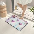 thumbnail image 4 of ZFLMY Hearts Flowers Pastel Diatom Mud Mats Non-Slip Home Rug 24x16in, 4 of 5