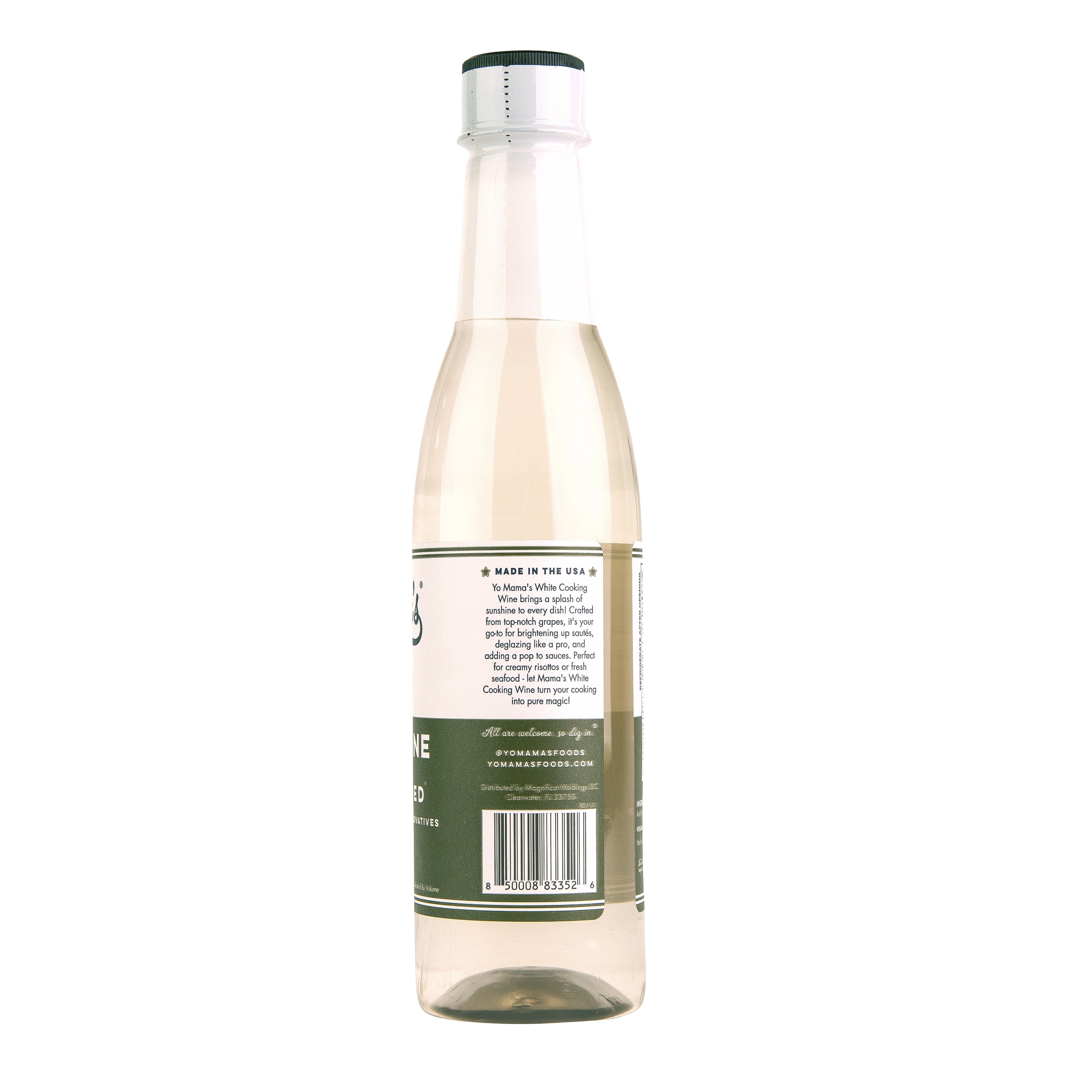 (6 pack) Yo Mama's Foods Premium White Cooking Wine, No Sugar Added, Gluten Free, 1 Bottle