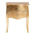 thumbnail image 3 of Baxton Studio Patrice Classic and Traditional Gold Finished Wood 2-Drawer Nightstand, 3 of 7