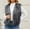 Dark Gray, variant on Hurxie Women's Fashion Autumn and Winter Warm Short Faux Fur Vests White M