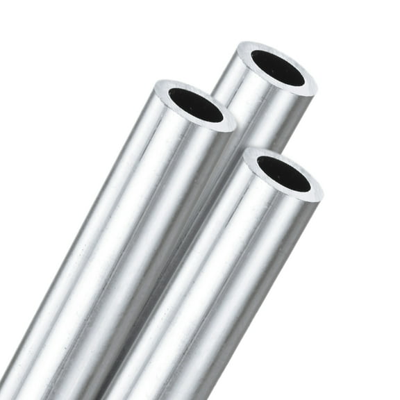 Uxcell 3-Pack 6063 Aluminum Round Tube, 8mmx12mm(IDxOD) 100mm Length Straight Tubing
