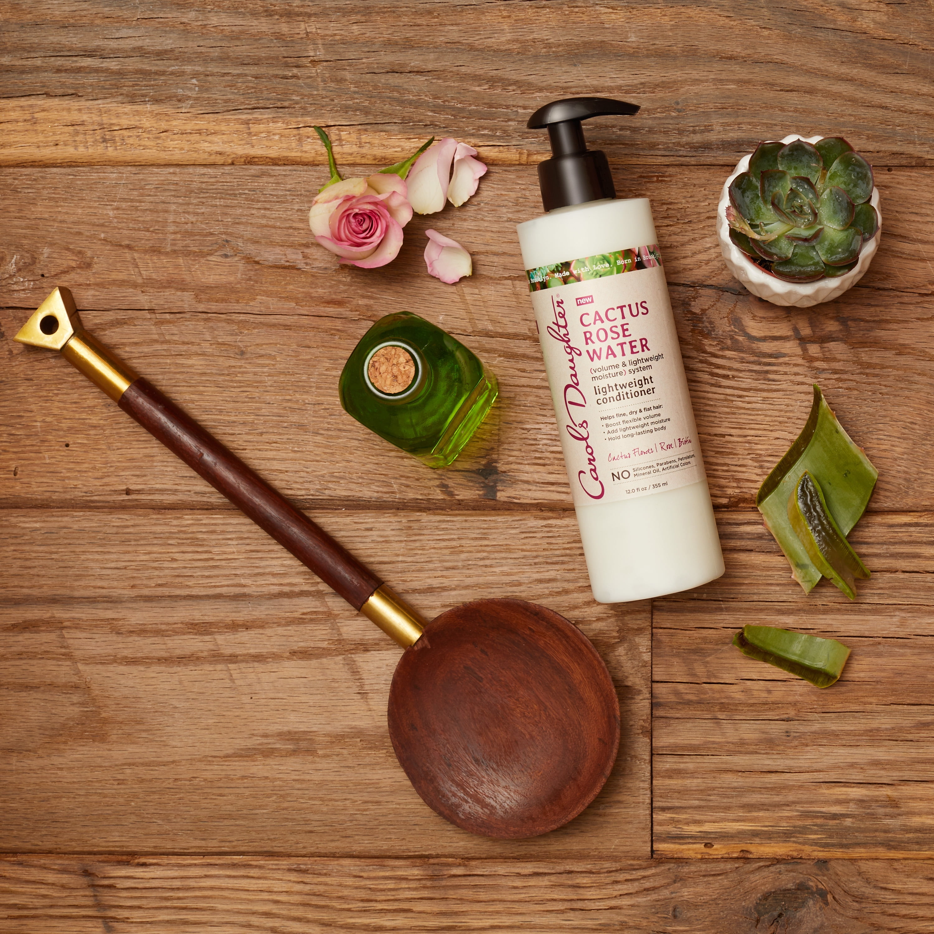 Carol's Daughter Cactus Rose Water Lightweight Conditioner, Nourishing, for Wavy Hair, 12 fl oz