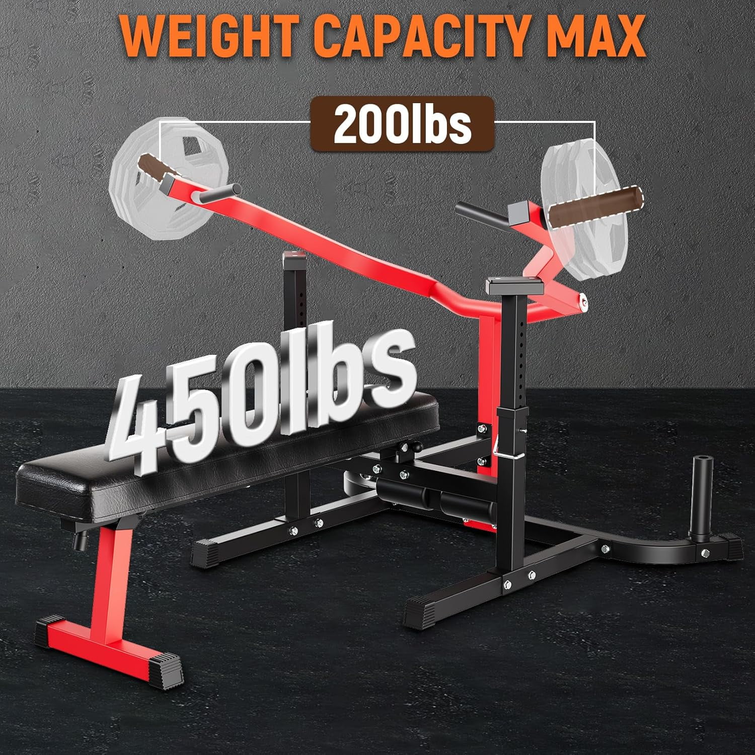 M optimized Chest Press Machine for Home Gym, 450LBS Max Weight Bench Press Machine with Independent Converging Arms, Adjustable 30° Flat Incline Bench for Chest, Ab Workouts Upper Chest Equipment