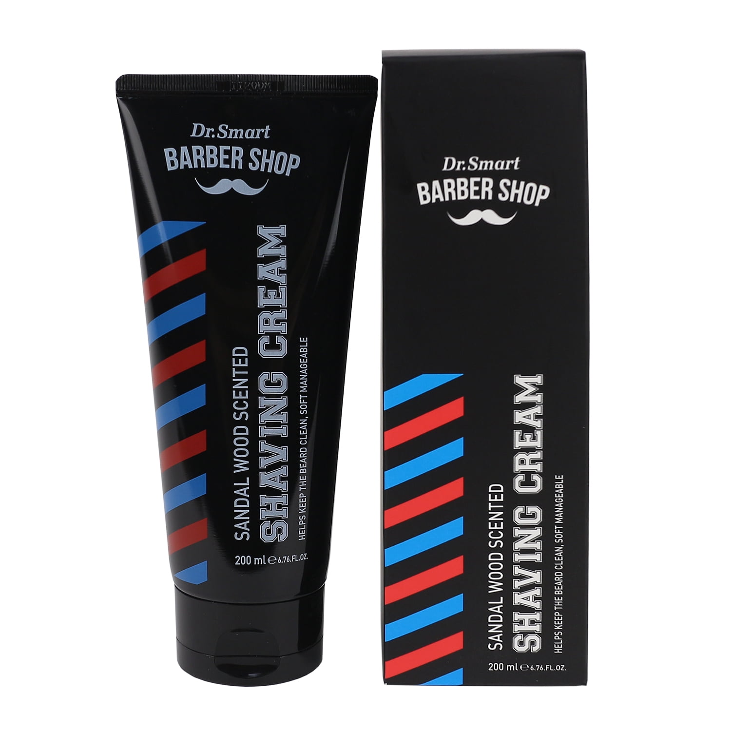 Dr. Smart Barber Shop Beard Cream 200ml, Sandalwood Scent for Normal Skin