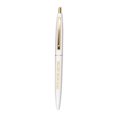 thumbnail image 1 of Get Bullish Coffee Before Adulting White Refillable Black Ink Ballpoint Click Clic Pen with Gold Accents, 1 of 1