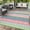 Four colors - green/blue/rose red/white, variant on Waterproof & Reversible Outdoor Rug – Durable Patio Carpet for Camping, RV, Deck, Picnic, Porch, Backyard – Lightweight, UV & mark Resistant