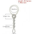 thumbnail image 6 of Bohemian Pearl Crystal Anklet with Toe Ring Beach Wedding Rhinestone Barefoot Sandals Boho Ankle Bracelet for Women, 6 of 8