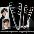 thumbnail image 4 of Texture Comb, Volumizing Wide-Tooth Hair Styling Comb, Fluffy Wide Tooth Curly Hair Comb, Men's Textured StylingComb for Volume, Fringe Parting Styling Accessory, for Men & Women, 4 of 7