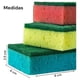 thumbnail image 2 of Fibra Esponja Economica Corazzi Irregular 12 Paquetes Multicolor, 2 of 6