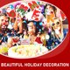 thumbnail image 5 of KAKOWELY 1 juego de pancartas navideñas colgantes de papel para fiestas, decoraciones colgantes para tartas, 5 of 5