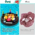 thumbnail image 3 of Soporte flotante para bebidas Qinyoung, grande, negro, 5 compartimentos, 3 of 7
