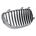 thumbnail image 2 of For BMW 528i/535i 2008-2010 Grille Driver Side | Black Fins | w/ Chrome Frame | Replacement For BM1200140 | 51137065701, 2 of 6