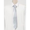 thumbnail image 2 of INSPIRE CHIC Men's Solid Color Formal Casual Party Wedding Self Tied Neckties Gray, 2 of 5