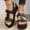 Black, variant on Viluyesy Womens Platform Sandals, Ankle Buckle Peep Toe Spring Summer New Style Casual Fashion Shoes Black 6