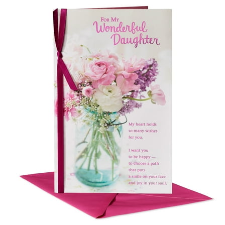 American Greetings Birthday Card for Daughter (Put a Smile On)