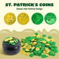 thumbnail image 3 of JOYIN 208 St Patrick’s Day Lucky Leprechaun Plastic Coins and 1 Large Black Cauldron with Handle Pot of Gold Party Supplies, St Patrick Decorations Party Favors, 3 of 10