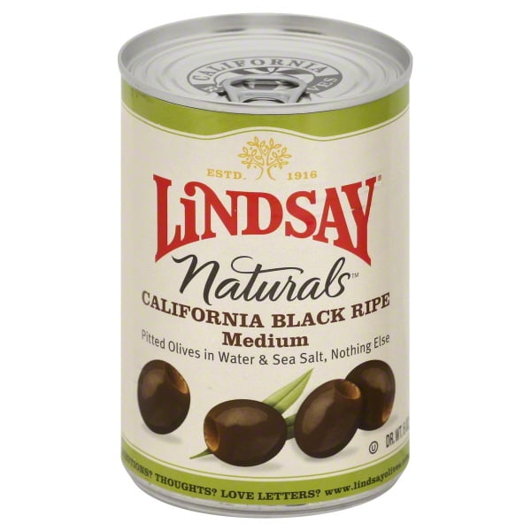 Lindsay Naturals Black Ripe Olives 6 Oz PullTop Can